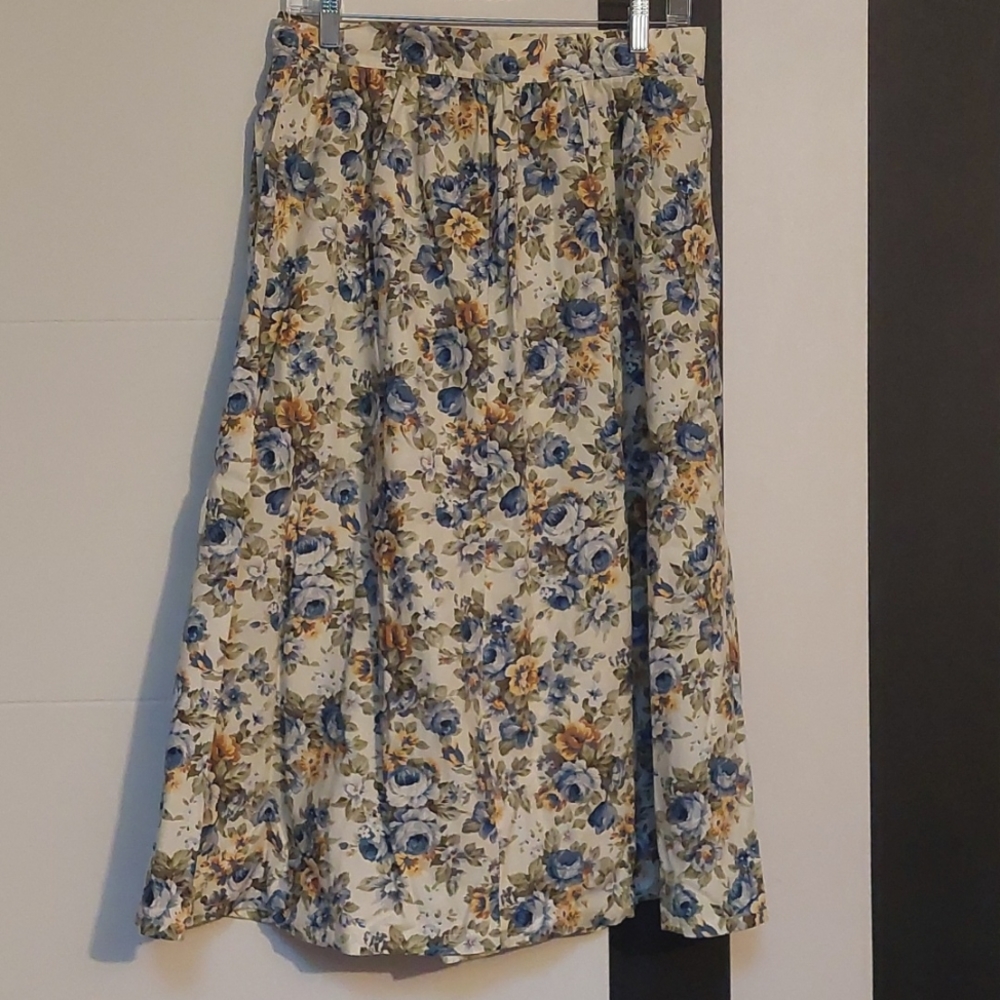Tara Starlet vintage repro floral a line skirt
